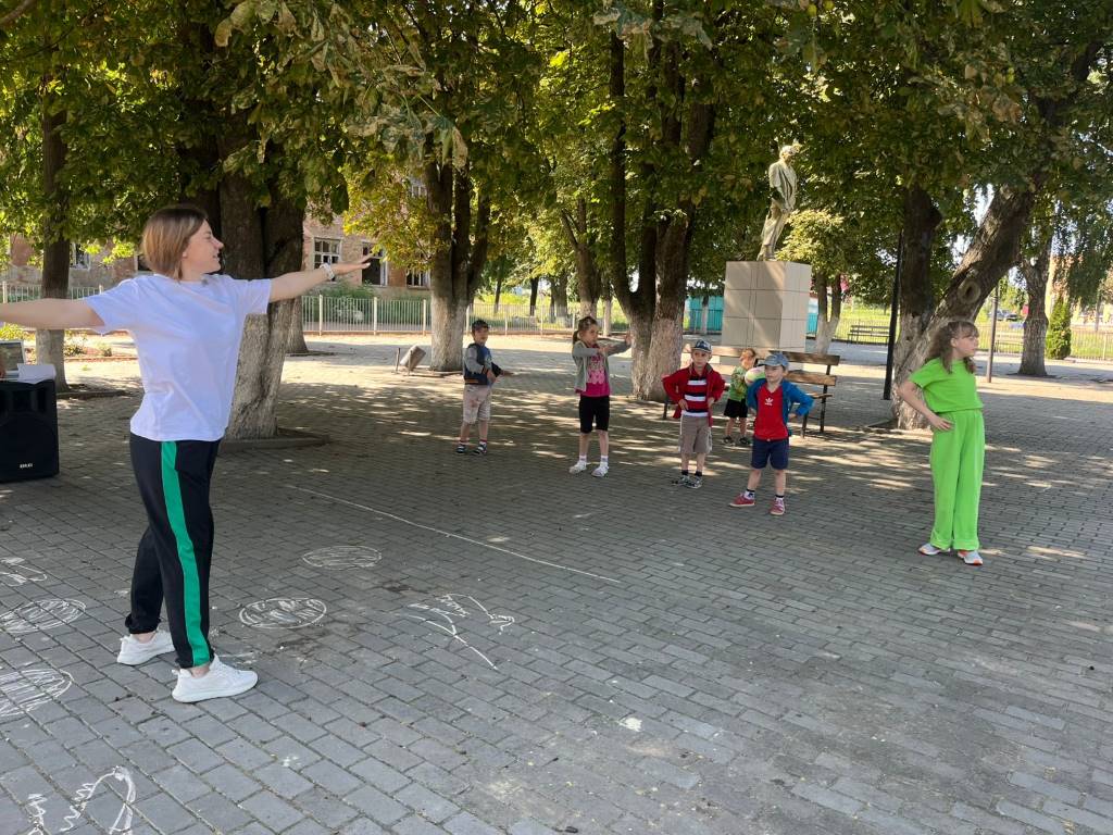 Воспитанники Щигровского центра посетили занятия приуроченное к Дню физкультурника   