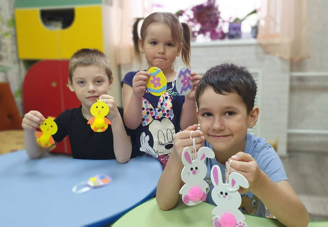 Воспитанники Щигровского центра работали с фоамираном