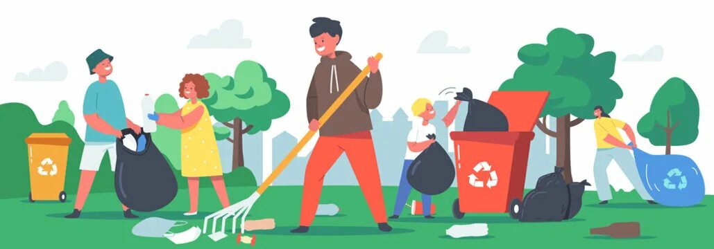 Специалисты Щигровского центра благоустраивают территорию